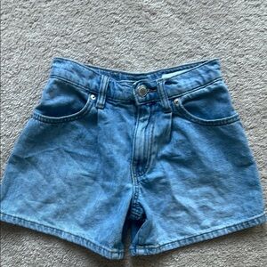 Girls Zara Blue Jean Shorts Relaxed Fit